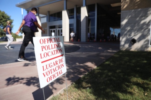 The Collin College campus in Frisco has been the city's most popular site for early voting so far. (Liesbeth Powers/Community Impact Newspaper)
