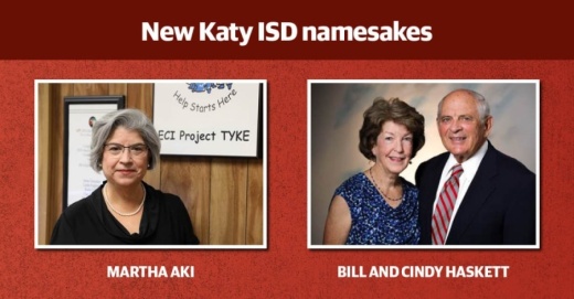 A new junior high and the former L. D. Robinson Pavilion in Katy ISD are set to be named after three past and present district educators. (Community Impact staff)