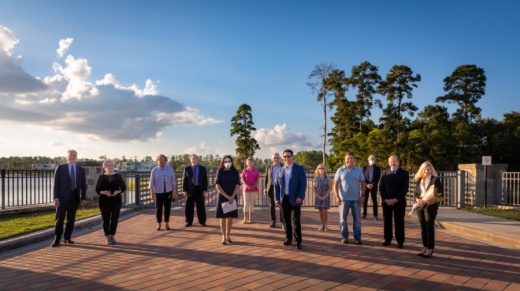 East Shore residents and the Howard Hughes Corp. came to a compromise on the development of the island in the community's midst on Lake Woodlands. (Courtesy Howard Hughes Corp.)