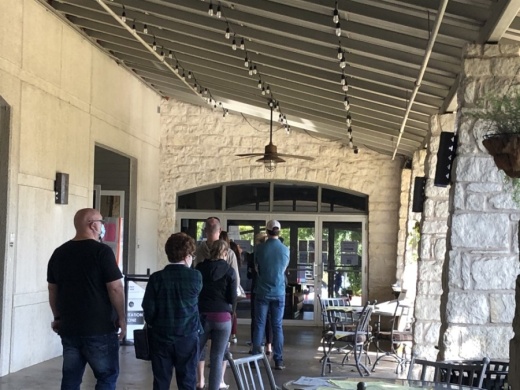 Lake Travis-Westlake residents wait to vote at the Lakeway Activity Center on Nov. 3. (Amy Rae Dadamo/Community Impact Newspaper)