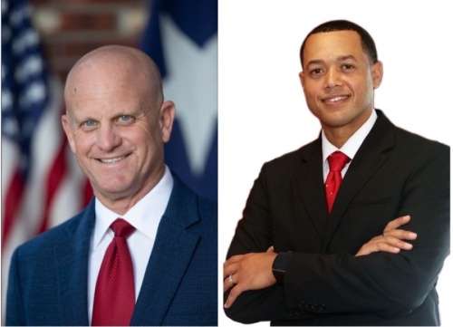 From left: Kevin Cole and Quentin Wiltz are vying for the Pearland mayoral position.