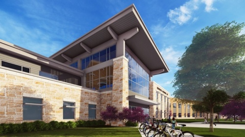 "There were so many great names ... from historical to geographical to community sites, to individuals and to families," Pflugerville ISD board member Tony Hanson said ahead of the name's formal approval. (Rendering courtesy Pflugerville ISD)