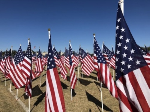 The fourth annual Field of Honor will take place in San Gabriel Park in Georgetown from Nov. 7-15. (Sally Grace Holtgrieve/Community Impact Newspaper)