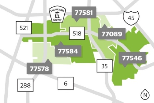 There are five ZIP codes local to the Pearland and Friendswood area. (Community Impact staff)