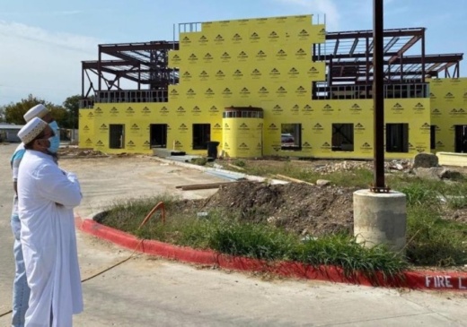 Construction on the Collin County Dawoodi Bohra Masjid is expected to be completed in May 2021. (Courtesy Dawoodi Bohra Community of Collin County)