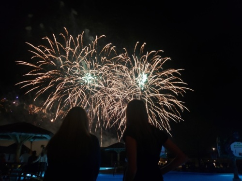 Kalahari Resorts & Conventions ended its grand opening event with a fireworks display Nov. 14. (Ali Linan/Community Impact Newspaper)