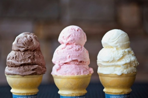 The ice cream parlor offers more than 50 flavors of ice cream; yogurt; sherbet; ice; and fat-free, no-sugar-added ice cream available by the quart, pint, scoop or cone. (Courtesy Handel's Homemade Ice Cream)