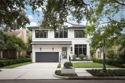 2332 Robinhood St., Houston: This new home is a short walk to Rice Village and Rice University, and it is a short bike ride to Texas Medical Center, museums and Hermann Park. Silvan Homes created a home that offers clean modern lines while still maintaining warmth and comfort. Designed for luxury, the home features high-end stainless appliances, designer lighting, hardwoods, high ceilings, an open floor plan, and a living room with views to the yard and a covered veranda. 4-5 bed, 5 full, 1 half bath/4,904 sq. ft. Sold for $2,176,001-$2,501,000 on Nov. 10. (Courtesy Houston Association of Realtors)