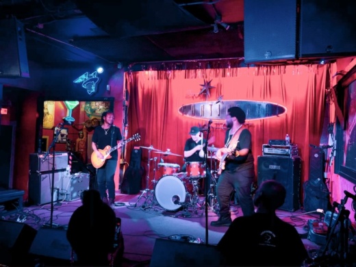 Local Austin act the Peterson Brothers perform at the historic Continental Club in 2019. (Christopher Neely/Community Impact Newspaper)