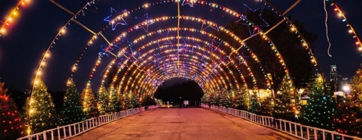 Austin's holiday light display is a drive-thru event for 2020, with more than 2 million holiday lights, 90 decorated trees and 70 other displays. (Courtesy Austin Trail of Lights)