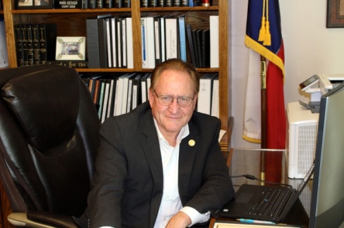 Montgomery County Judge Mark Keough was charged with driving while intoxicated following a Sept. 10 crash in which he allegedly struck two vehicles while driving on Grogans Mill Road in The Woodlands, according to the Texas Department of Public Safety. (Ben Thompson/Community Impact Newspaper)