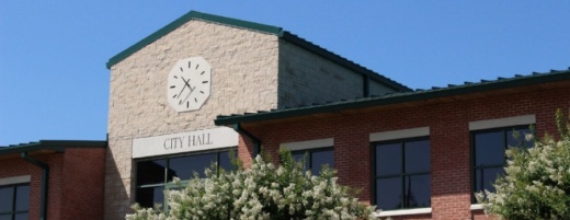 Friendswood city hall, stock image photo