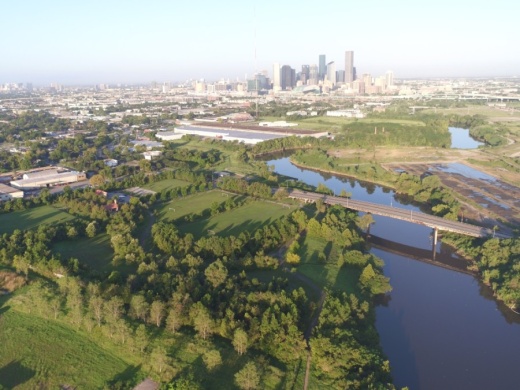 Work can soon begin to implement the Buffalo Bayou Partnership's vision for the east side of the bayou, thanks to a $10 million grant from Houston Endowment. (Courtesy Glenn Cox/Buffalo Bayou Partnership)