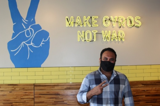 Gyro Republic owner and founder Rehan Ranpuri opened the restaurant in November 2019. (Photos by Claire Shoop/Community Impact Newspaper)