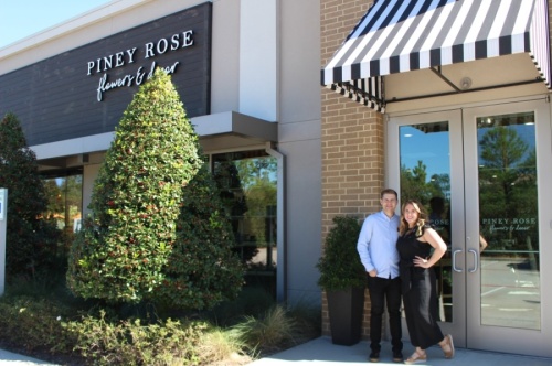 Piney Rose Floral is owned and operated by Taylor and Cullen Handfelt. (Andrew Christman/Community Impact Newspaper)