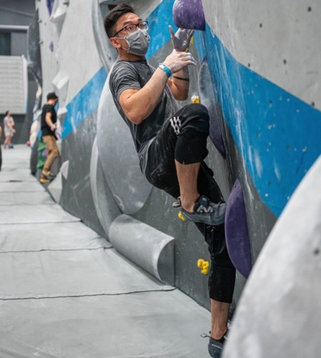 Summit owns and operates a gym across the street that offers bouldering, belay climbing and yoga to members and day pass visitors. (Courtesy Summit Climbing, Yoga and Fitness)