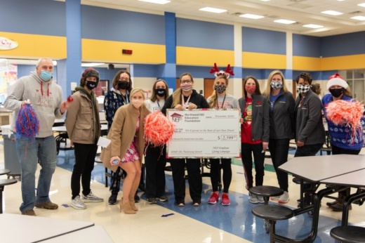 Peterson Elementary was given $2,600 to purchase supplies to start a program that combines cardio with drumming. (Courtesy Northwest ISD)