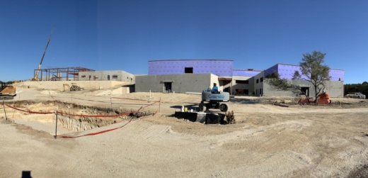 The school at the end of Sawyer Ranch Road is currently under construction. (Courtesy Dripping Springs ISD)