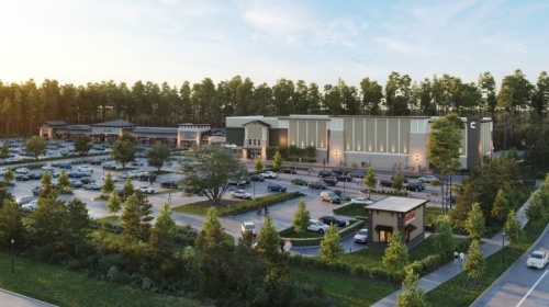 A drive-thru Scooter's Coffee location is anticipated to launch at the Howard Hughes Corp.'s Creekside Park West development in 2021. (Courtesy Howard Hughes Corp.)