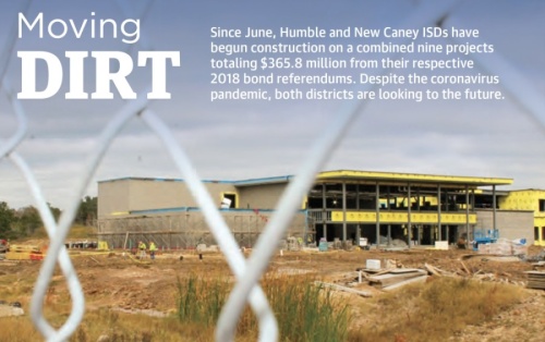 Humble ISD began construction on the $35 million Lakeland Elementary School rebuild in June. (Andy Li/Community Impact Newspaper)