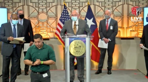 Axiom President and CEO Mike Suffredini speaks about Axiom's plans to build the world's first commercial space station in Houston. (Courtesy city of Houston)