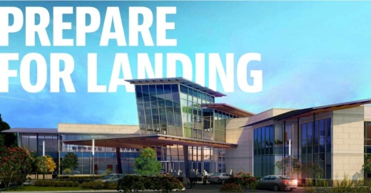 The McKinney National Airport terminal is expected to be completed by July 2021. (Rendering courtesy CaCo Architecture)