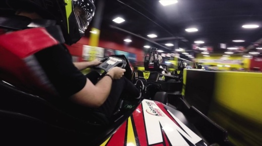 Go-karts at Kartland can reach a speed of up to 45 miles per hour. (Courtesy Kartland Indoor Performance Raceway)
