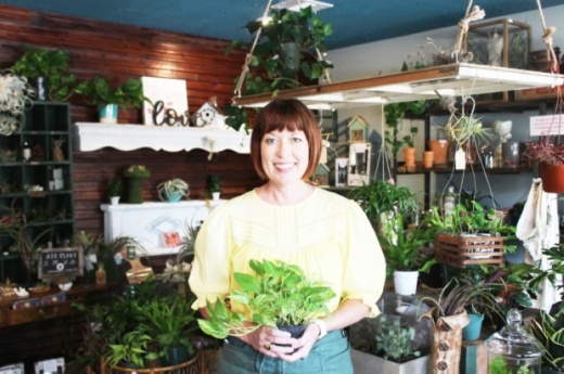 Bridget Gould opened Terrarium in February 2019. (Dylan Sherman/Community Impact Newspaper)