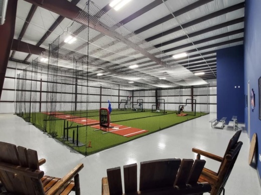 The new batting cages opened Dec. 12. (Courtesy Swing Away)