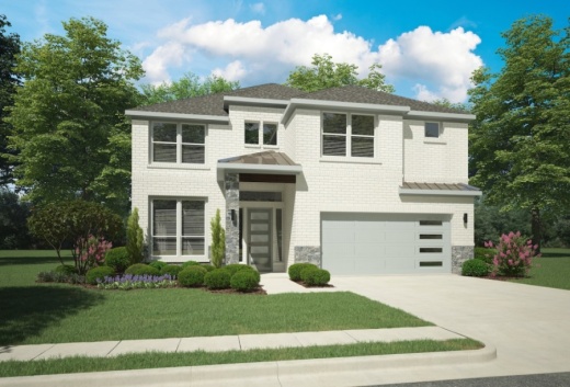 This rendering of the Kahlo home in Edgestone includes 5 bedrooms and 4 bathrooms. (Rendering courtesy Trophy Signature Homes)