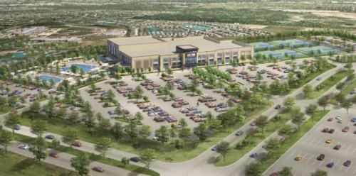 This rendering of the Fort Worth Life Time location is similar to what is coming to Frisco. (Rendering courtesy Life Time)