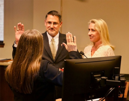 Matt Baker was sworn into Place 3 on Round Rock City Council in May 2018. (Courtesy city of Round Rock)
