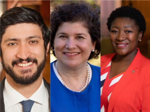 From left: Council Members Greg Casar, Alison Alter and Natasha Harper-Madison have each expressed interest in becoming Austin's next mayor pro tem. (Courtesy City of Austin, Alison Alter Campaign/Community Impact Newspaper)