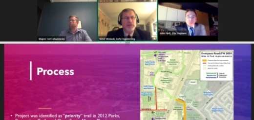 The 10-foot-wide paved path, which was discussed during the Jan. 5 Buda City Council meeting, will be about 0.5 miles and run along FM 2001 from White Wing Trail to Old Goforth Road, according to city information. (Screen shot courtesy city of Buda)