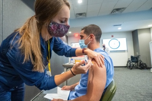 A group of Texas state representatives are calling upon Gov. Greg Abbott and the Texas Department of State Health Services to improve COVID-19 vaccine distribution. (Courtesy Ascension Seton)