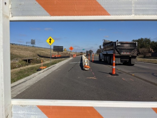Construction began this week for improvements at I-35 and River Ridge Parkway. (Warren Brown/Community Impact Newspaper)