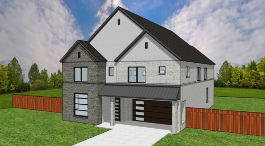 The model home for The Village at Abrams gated community is expected to be ready this summer. (Courtesy Serene Global)