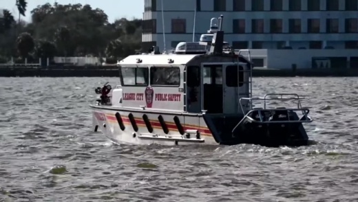 As of mid-January, the League City Volunteer Fire Department has a new all-hazards response boat. (Courtesy city of League City)