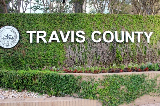 Photoo of Travis County sign