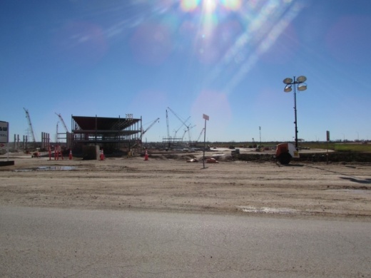 Tesla will continue construction of its southeast Travis County manufacturing plant through 2021. (Nicholas Cicale/Community Impact Newspaper)