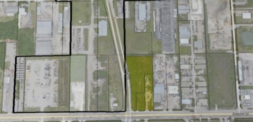 The city will annex a 4-acre tract at the northeast corner of FM 529 and Jones Road as a part of a development agreement that will bring a 7-Eleven to the site. The land at the northwest corner of the intersection is already within city limits. (Screenshot courtesy Jersey Village)