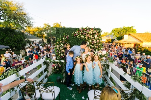 Founders Day 2019 included a live wedding to honor Dripping Springs as the wedding capital of Texas. (Courtesy Al Gawlick Photography)