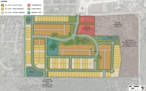 While officials on Jan. 19 said they will still need to receive a second hearing of the request to rezone the land, which should come at an upcoming meeting in February, council members expressed excitement about the project. (Screen shot courtesy city of Kyle)