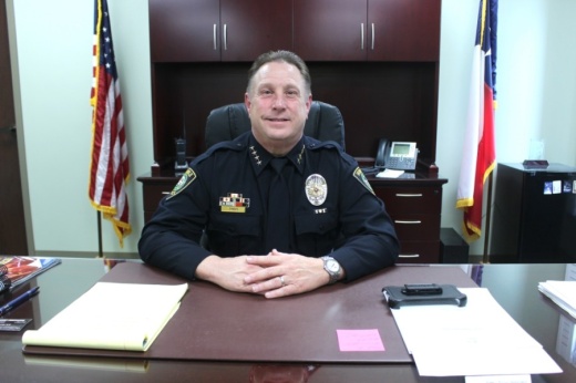 Humble Police Chief Ken Theis took office in early October. (Kelly Schafler/Community Impact Newspaper)