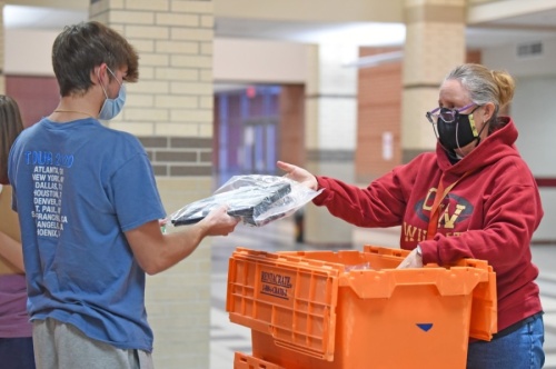 District officials continue to distribute Chromebooks to students throughout the 2020-21 school year. (Courtesy Cy-Fair ISD)
