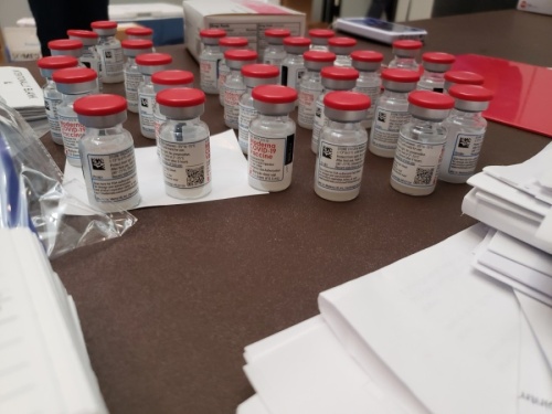 COVID-19 vaccines are currently in limited supply in the county. (Ali Linan/Community Impact Newspaper)