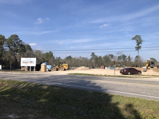The gun range on Robinson Road is anticipated to be around 20,000 square feet. (Andrew Christman/Community Impact Newspaper)