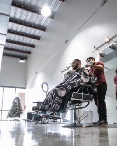 Over Yonder Barbershop opened in early December at 11730 Spring Cypress Road, Unit 5, Tomball. (Courtesy Giovanni LaVerde)