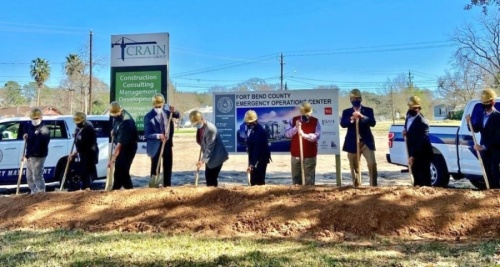Fort Bend County officials broke ground on the new emergency operations center Feb. 1. (Courtesy Fort Bend County)