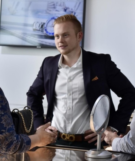 Mackie said one of his favorite aspects of the job is connecting with customers and building relationships. (Courtesy Noah's Fine Watches and Jewelry)